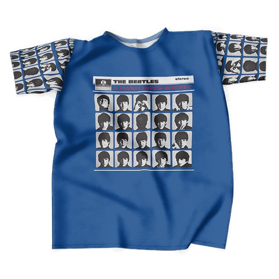 A Hard Day's Night The Beatles Blue Tee