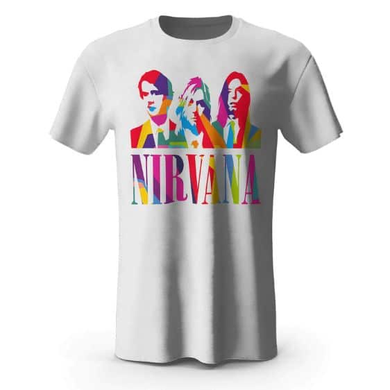 American Rock Group Nirvana Color Art Shirt