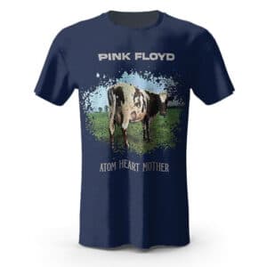 Atom Heart Mother Pink Floyd Navy Blue Shirt