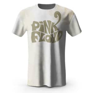 Awesome Pink Floyd Logo Dye White T-Shirt