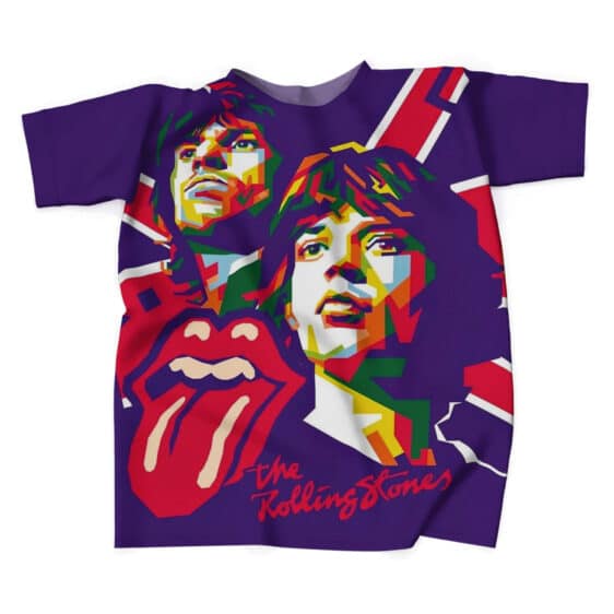 British Flag The Rolling Stones Blue T-Shirt