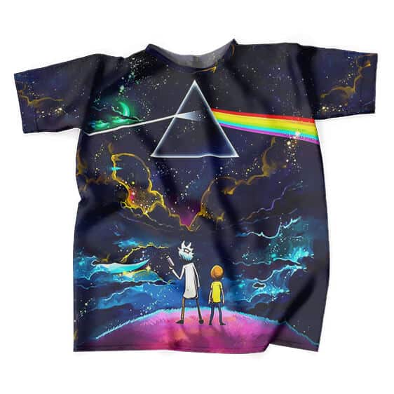 Dope Pink Floyd Rick and Morty Parody T-Shirt