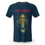 Mick Jagger The Rolling Stones Blue T-Shirt