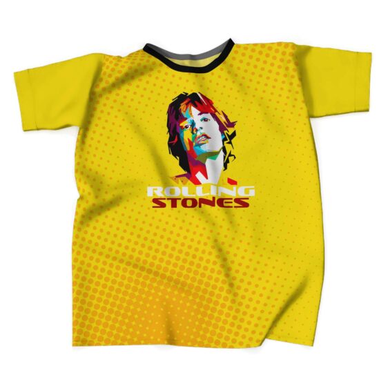Mick Jagger The Rolling Stones Yellow Tee