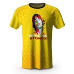 Mick Jagger The Rolling Stones Yellow Tee