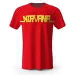 Nirvana Name Logo & Members Color Pop Art Tee