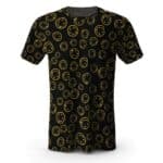 Nirvana Smiley Face Logo Pattern Black T-shirt