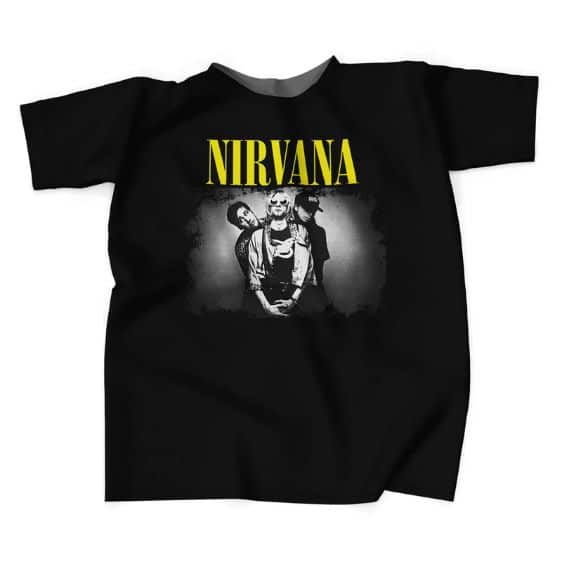 Nirvana Vintage Photo Smiley Logo Art T-shirt