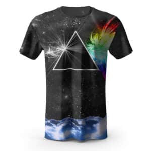 Pink Floyd Galaxy Art Rainbow Prism T-Shirt