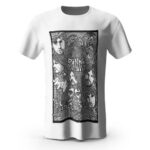 Pink Floyd Members Doodle Art White T-Shirt