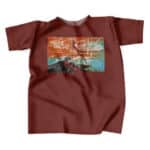 Pink Floyd The Wall Graphic Art Burgundy Tee