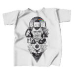 Pink Floyd Trippy Geometric Logo White Shirt