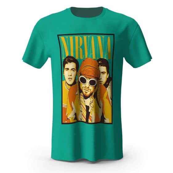 Rock Band Nirvana Pop Art Portrait T-shirt