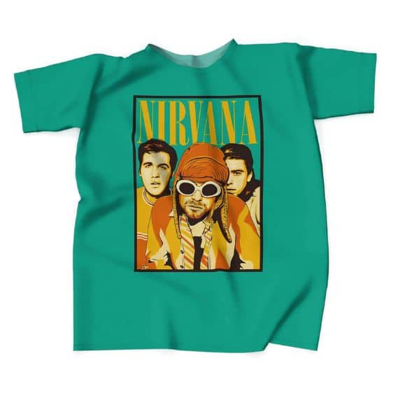 Rock Band Nirvana Pop Art Portrait T-shirt