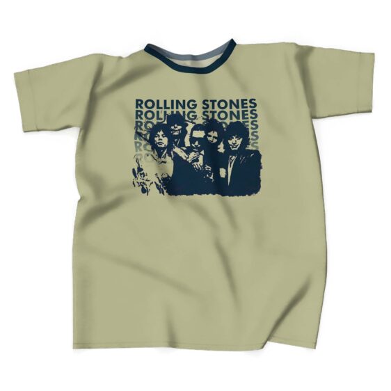 Rock Band The Rolling Stones Tan Tee