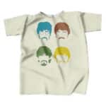 The Beatles Cool Colored Silhouette T-shirt