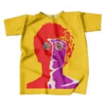 The Beatles John Lennon Trippy Yellow Tees