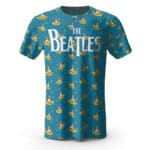 Iconic Yellow Submarine The Beatles Blue Shirt