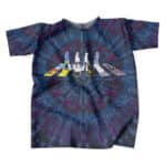 The Beatles Abbey Road Tie Dye Blue Shirt