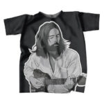 George Harrison The Beatles Cool Black T-Shirt