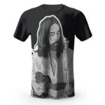 George Harrison The Beatles Cool Black T-Shirt