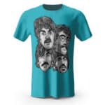 The Beatles Vintage Head Icon Teal Shirt
