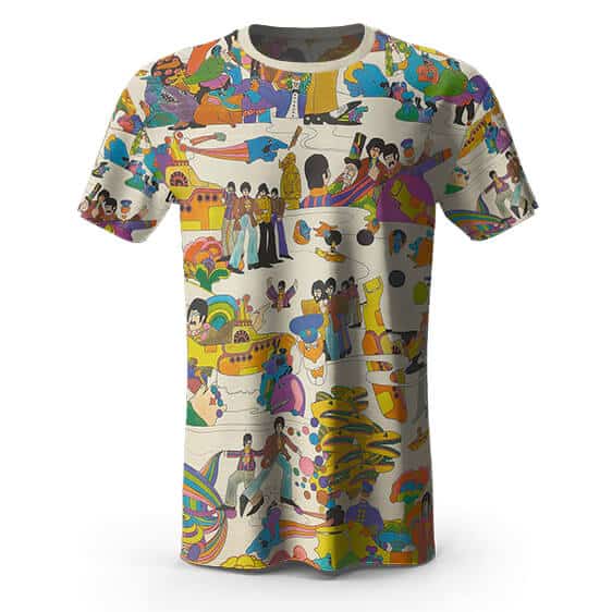 The Beatles Quirky Art Design T-Shirt
