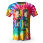 Colorful Tie Dye The Beatles Rock Group Tee