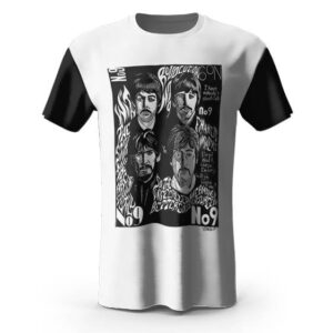 Revolution 9 The Beatles Black and White Tee
