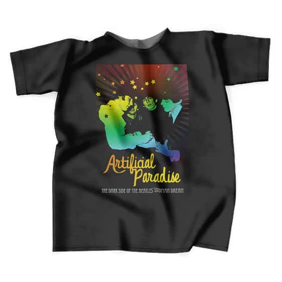 Artificial Paradise The Beatles Black T-Shirt