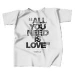 All You Need is Love The Beatles White Tee