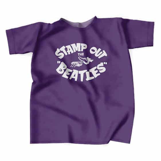 Stamp Out The Beatles Violet Shirt