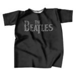The Beatles Typography Art Black Shirt