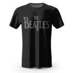 The Beatles Typography Art Black Shirt
