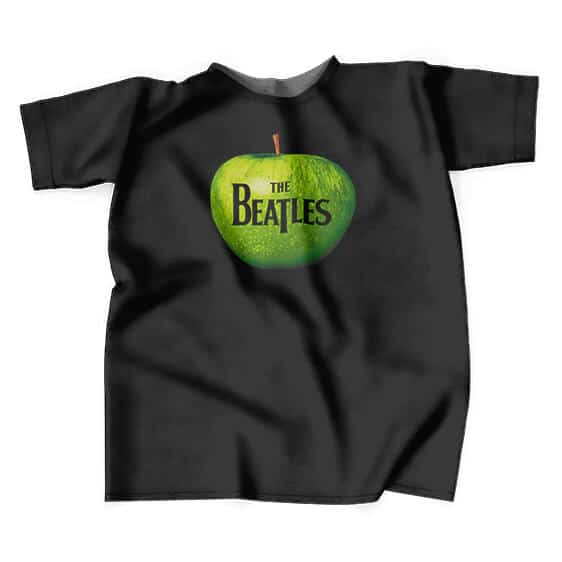 The Beatles Apple Logo Black T-Shirt
