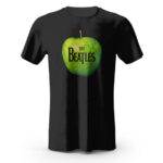 The Beatles Apple Logo Black T-Shirt