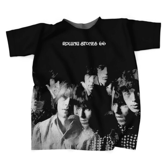 The Rolling Stones 1966 Tour Black Tee
