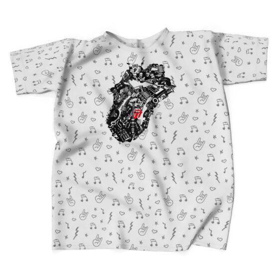 The Rolling Stones Vector Pattern T-Shirt