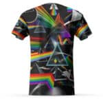 Trippy Rainbow Prism Pattern Pink Floyd Shirt