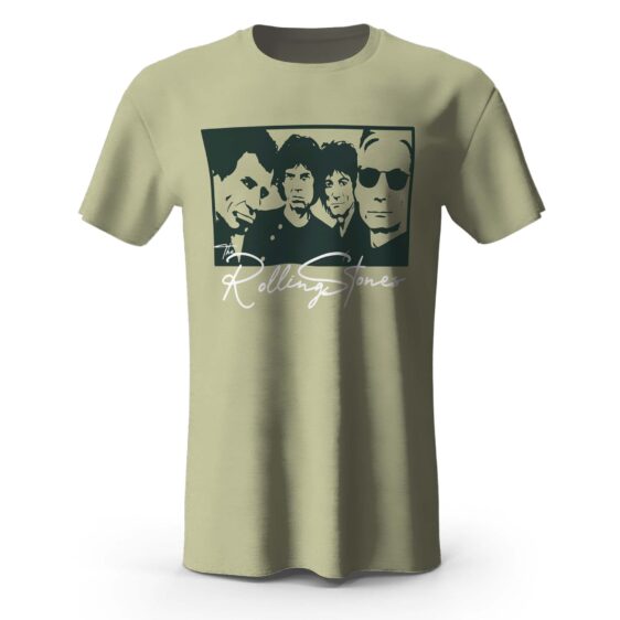 Vintage The Rolling Stones Band Tan T-Shirt