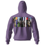 Album Covers Pink Floyd Purple Zip-up Hoodie