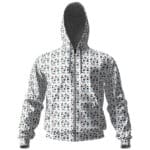 Beatles Moptop Acapella Music Print Zip Hoodie