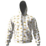 Beatles Yellow Submarine Pattern Zipper Hoodie