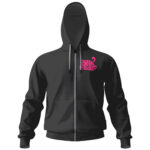 Classic Pink Floyd Logo Black Zip-Up Hoodie