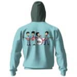 English Band The Beatles Cartoon Zip Hoodie