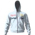Here Comes The Sun Typography Zipper Hoodie