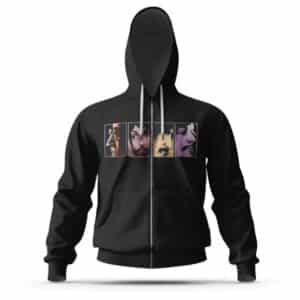 Iconic Band The Beatles Drawing Zipper Hoodie