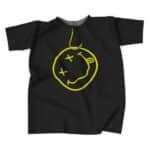Iconic Nirvana Smiley Logo Fish Hook Art Tee