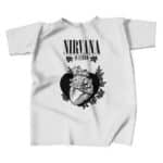 In Utero Flowered Heart Art Cool Nirvana Tee
