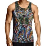 Kurt Cobain Color Paint Splash Nirvana Singlet